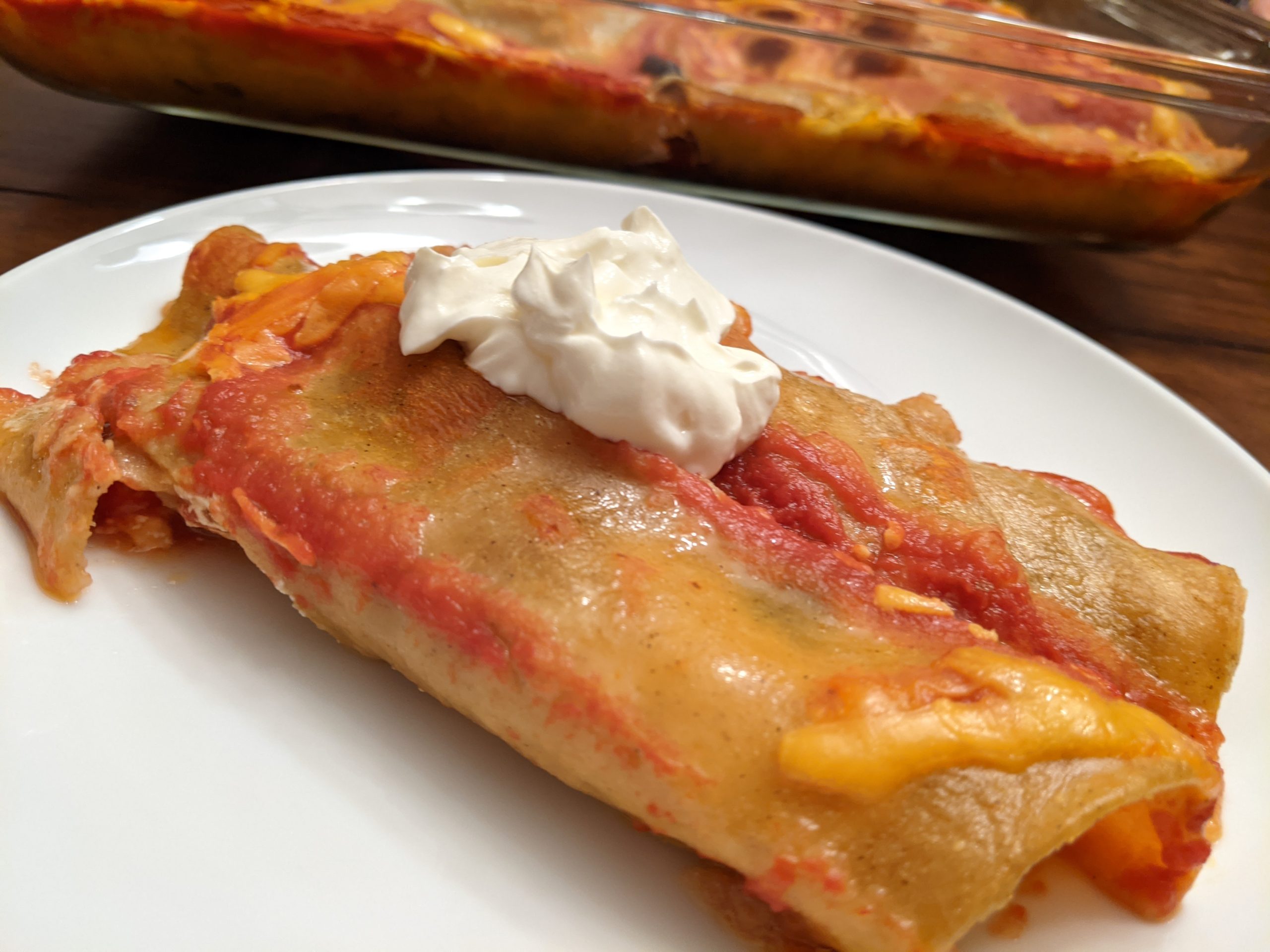 Bean & Cheese Enchiladas