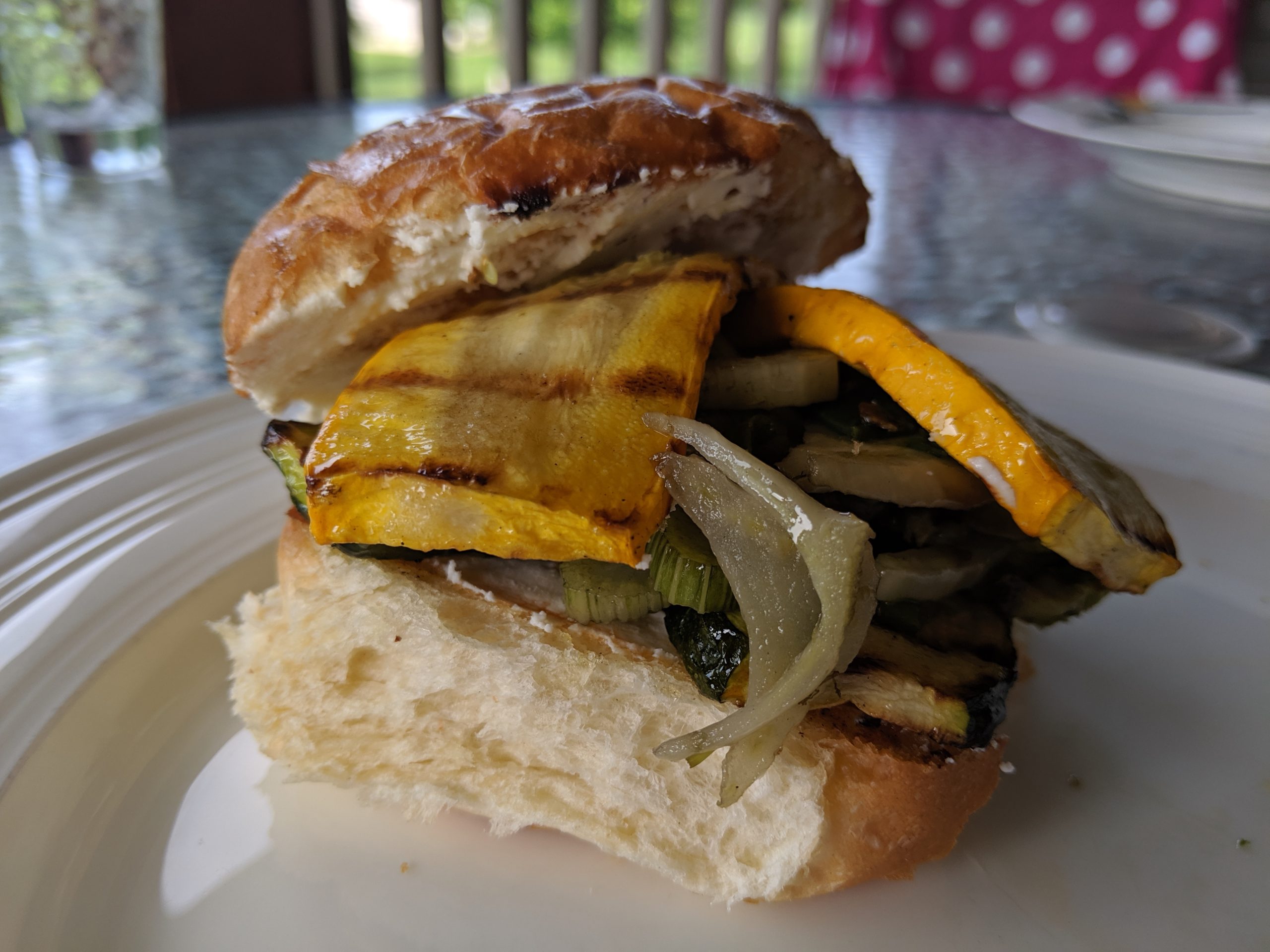 Grilled Zucchini, Fennel, and Onion Sandwiches