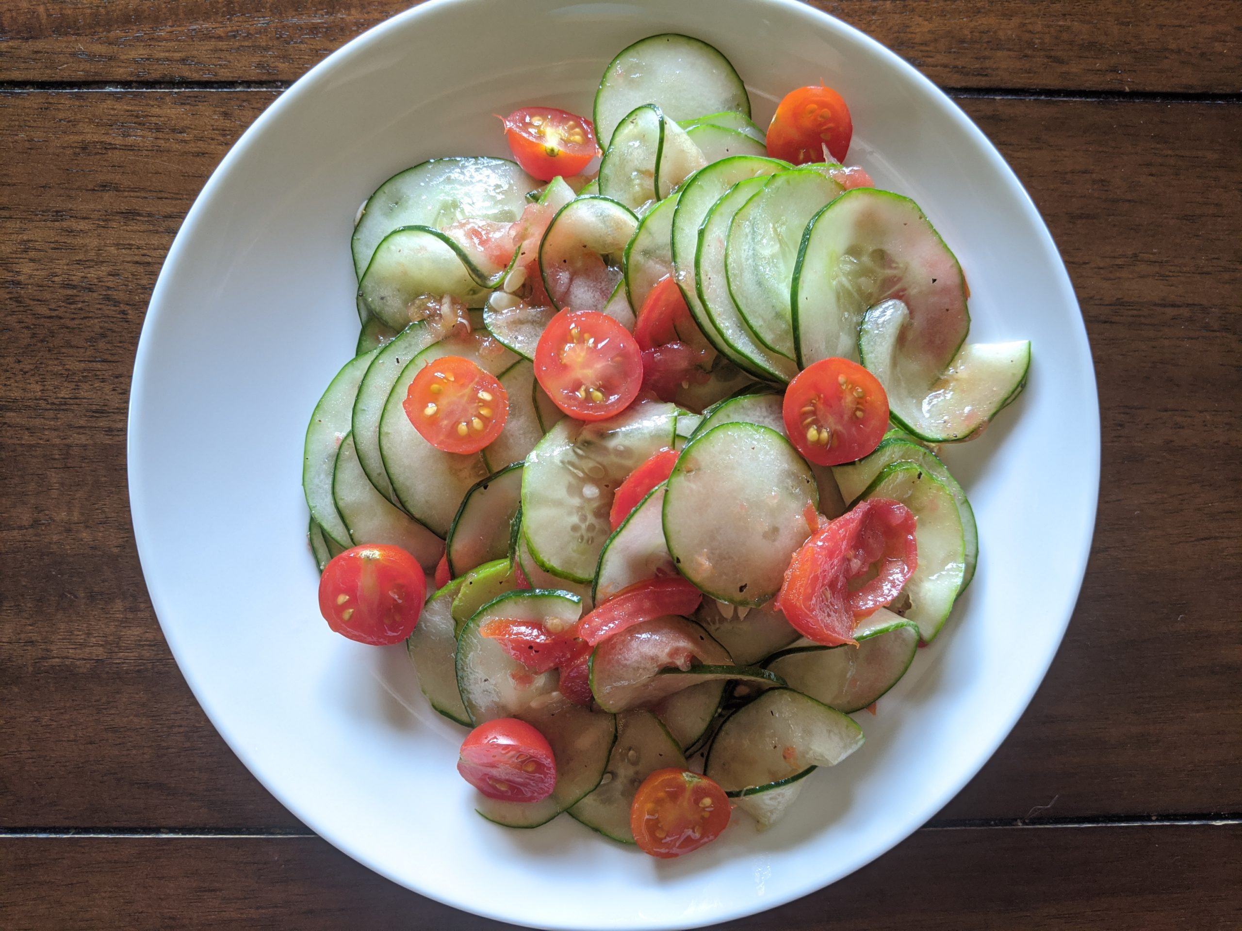 Easy Cucumber and Tomato Salad