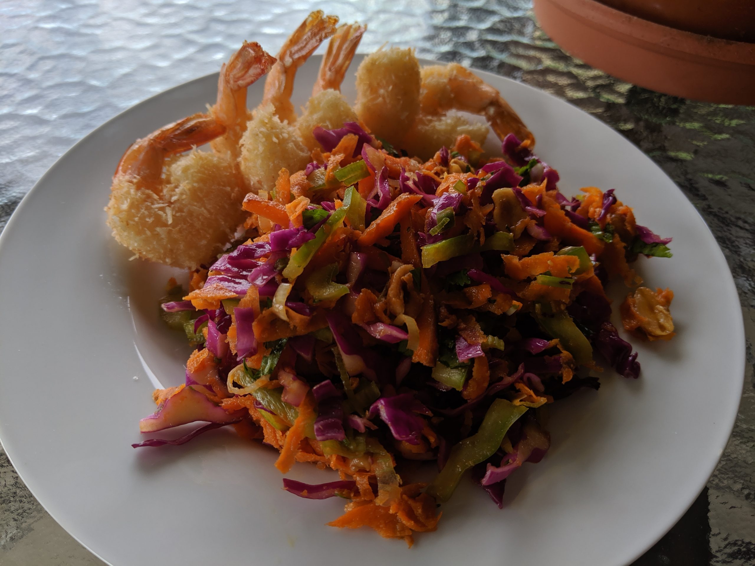 Asian Slaw with Peanut Ginger Dressing