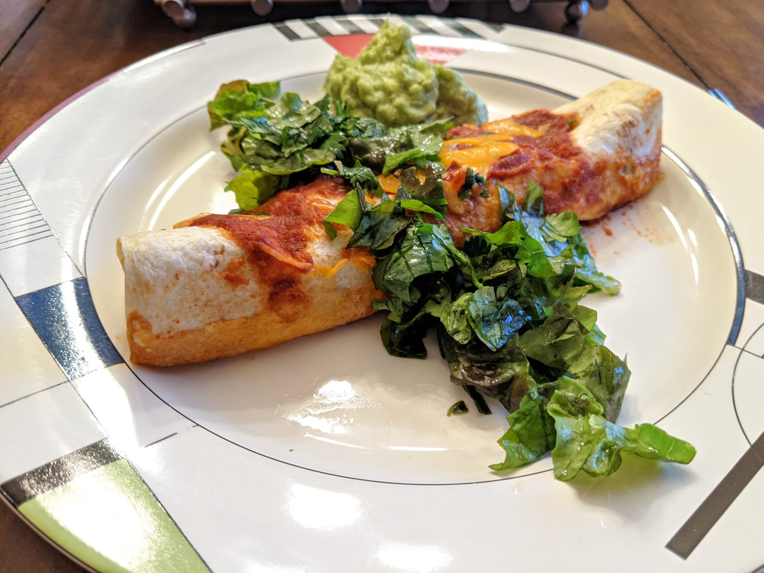 Roasted Squash and Bean Enchiladas