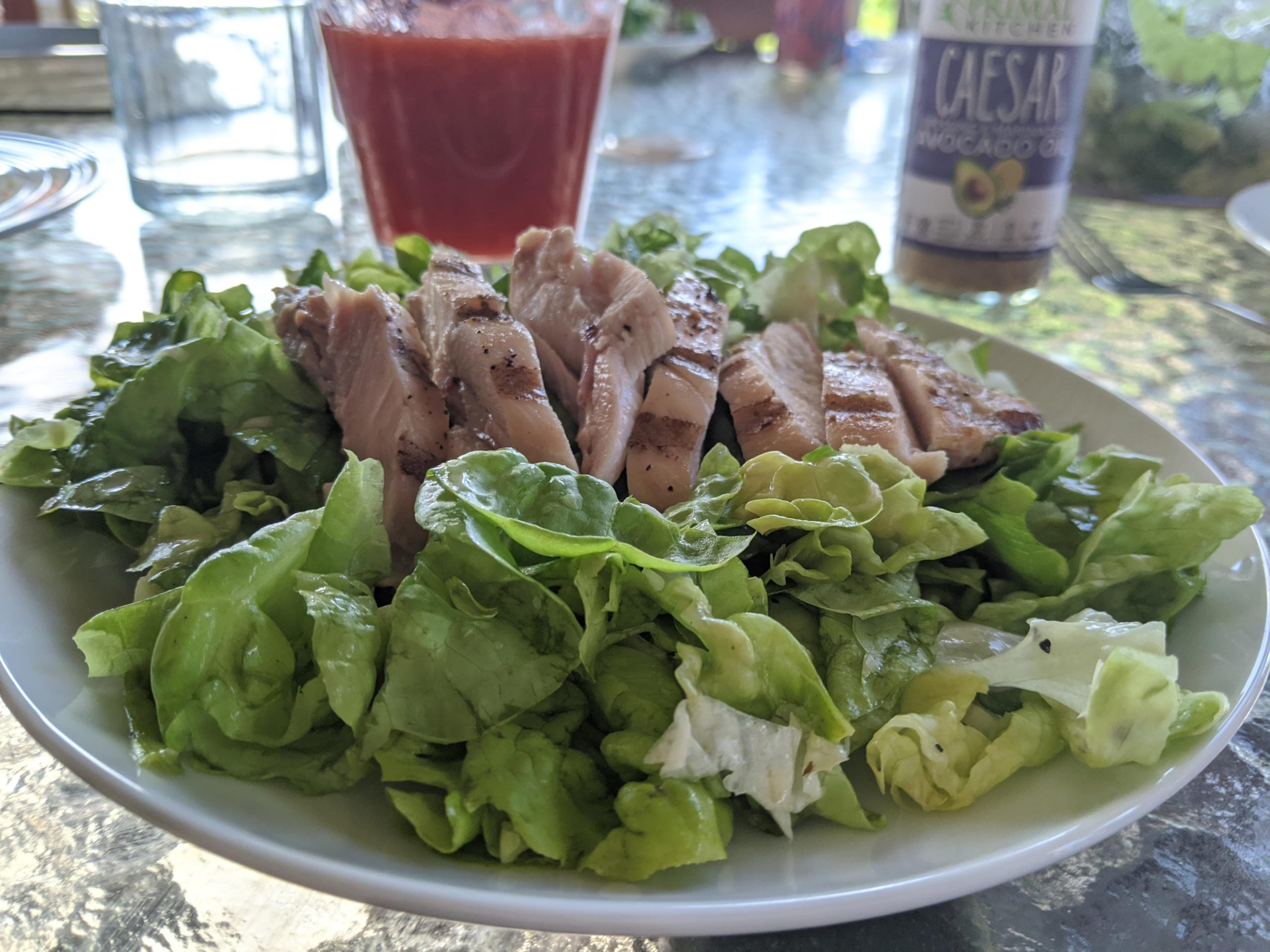 Easy Chicken Caesar Salad