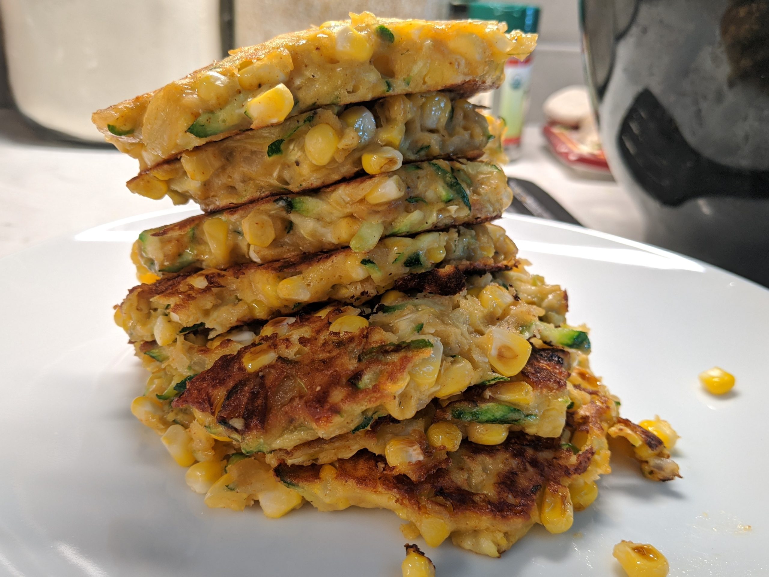 Zucchini and Corn Fritters