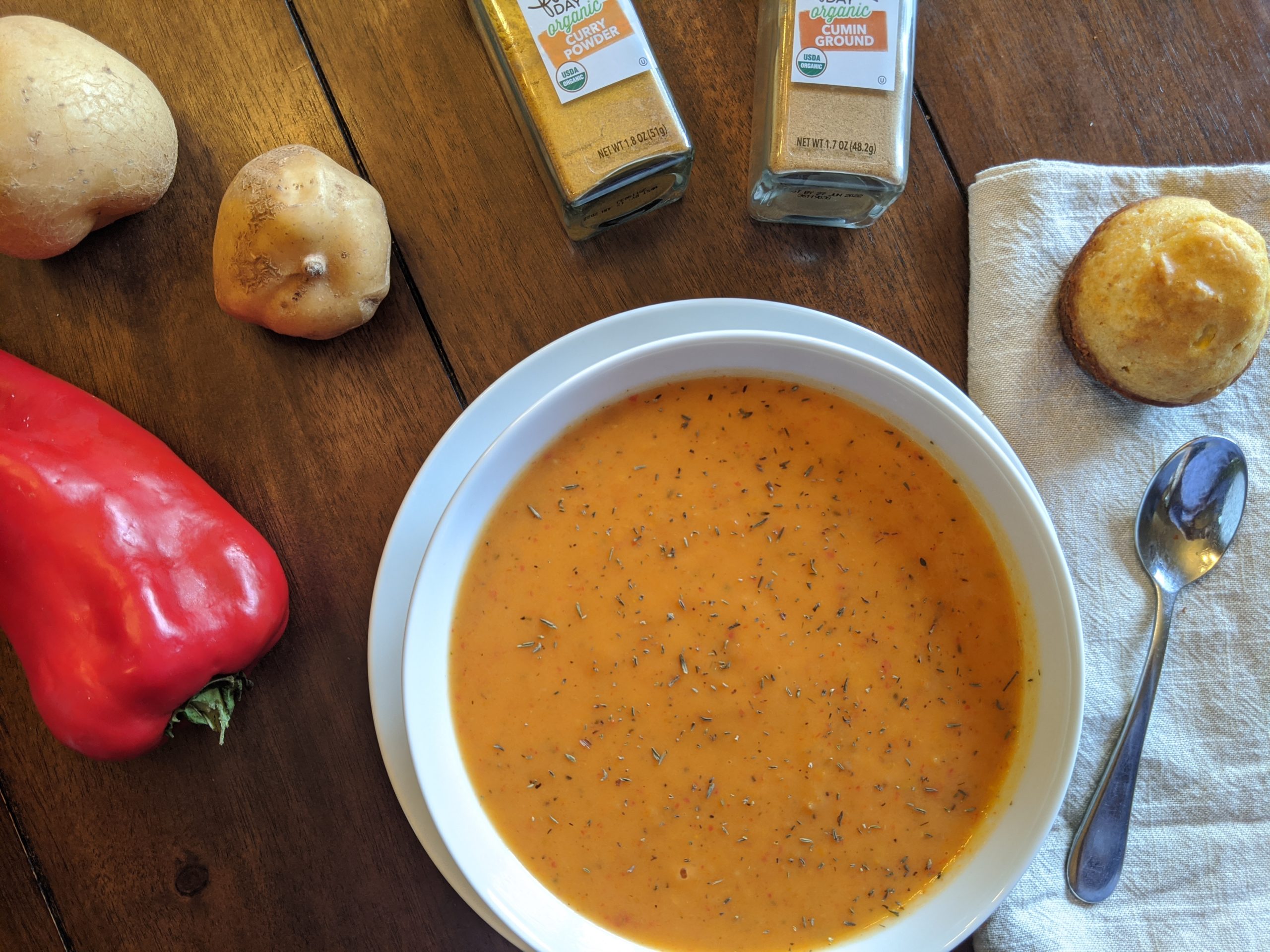 Potato and Sweet Pepper Soup