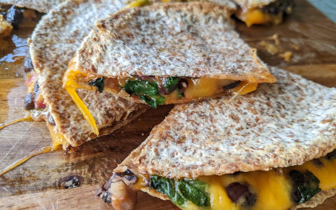 Black Bean and Chard Quesadillas